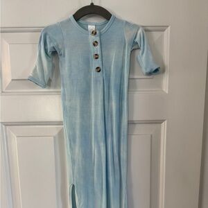 Lou Lou & Company Sky Blue Baby Gown